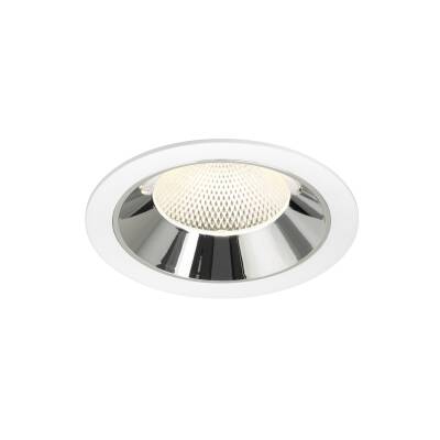 SLV NUMINOS® XL, Deckeneinbauleuchte weiß/chrom 4000 K 40°