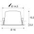 NUMINOS® XL, Deckeneinbauleuchte weiß/chrom 4000 K 40°