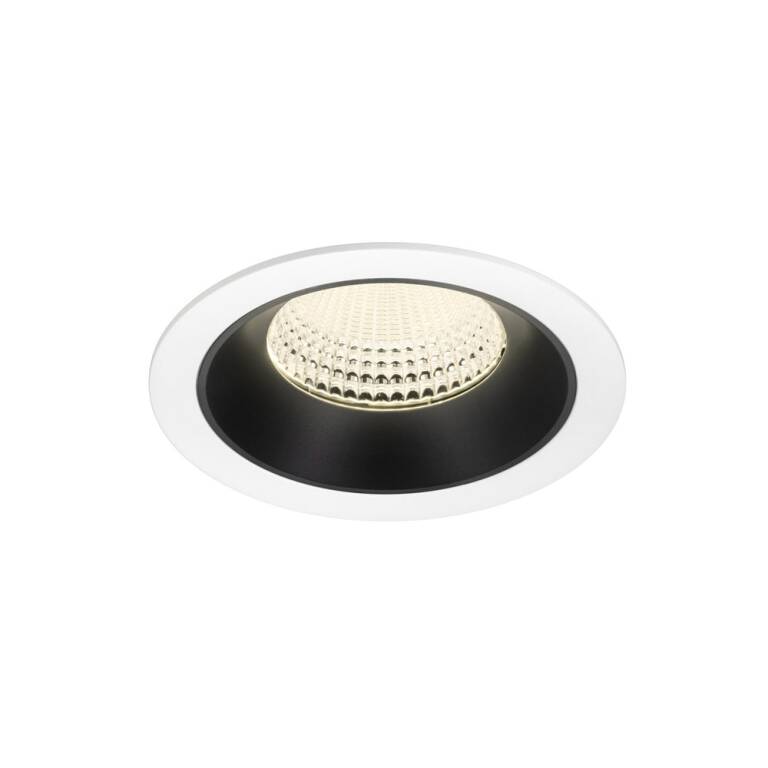 SLV NUMINOS® XL, Deckeneinbauleuchte weiß/schwarz 4000 K 55°