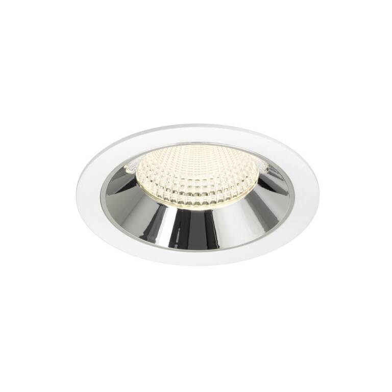 SLV NUMINOS® XL, Deckeneinbauleuchte weiß/chrom 4000 K 55°