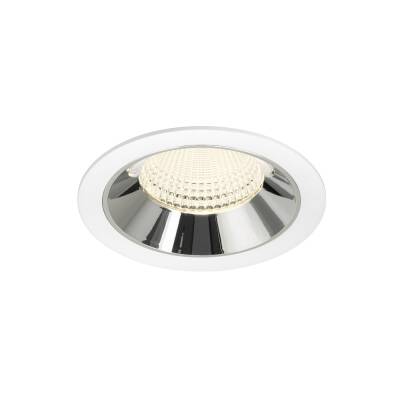 SLV NUMINOS® XL, Deckeneinbauleuchte weiß/chrom 4000 K 55°