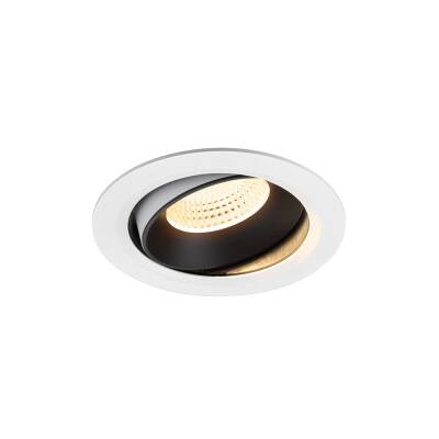 SLV NUMINOS® MOVE XL, Deckeneinbauleuchte weiß/schwarz 3000 K 55°