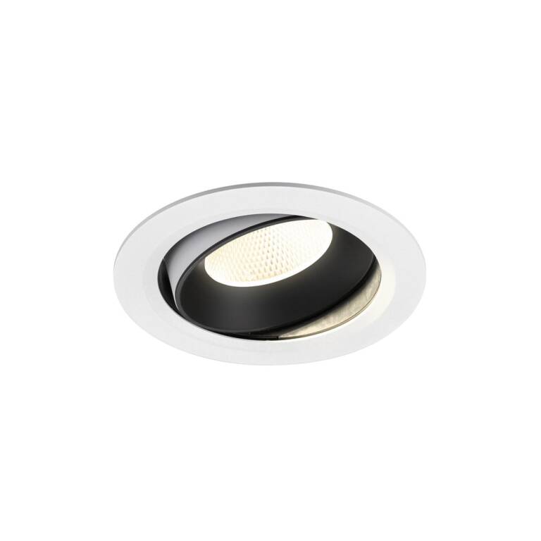 SLV NUMINOS® MOVE XL, Deckeneinbauleuchte weiß/schwarz 4000 K 20°
