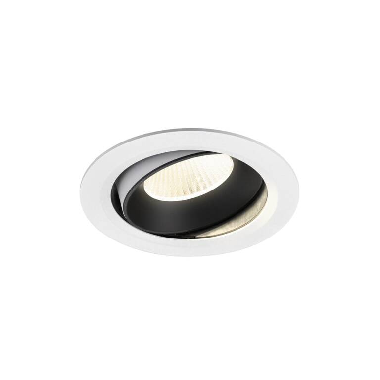 SLV NUMINOS® MOVE XL, Deckeneinbauleuchte weiß/schwarz 4000 K 40°