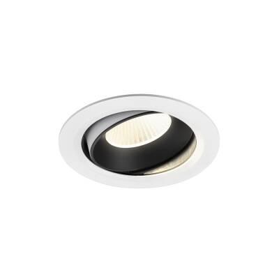 SLV NUMINOS® MOVE XL, Deckeneinbauleuchte weiß/schwarz 4000 K 40°