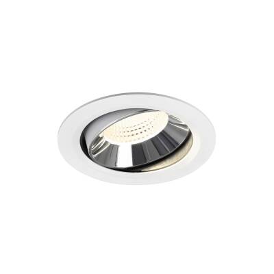 SLV NUMINOS® MOVE XL, Deckeneinbauleuchte weiß/chrom 4000 K 55°
