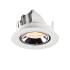 NUMINOS® GIMBLE XS, Deckeneinbauleuchte weiß/chrom 2700 K 40°