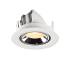 NUMINOS® GIMBLE XS, Deckeneinbauleuchte weiß/chrom 3000 K 20°