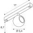 DYSKO, 48V Spot, DALI, standard surface mounted track, 2700 K, 5,6 W, 36°, schwarz