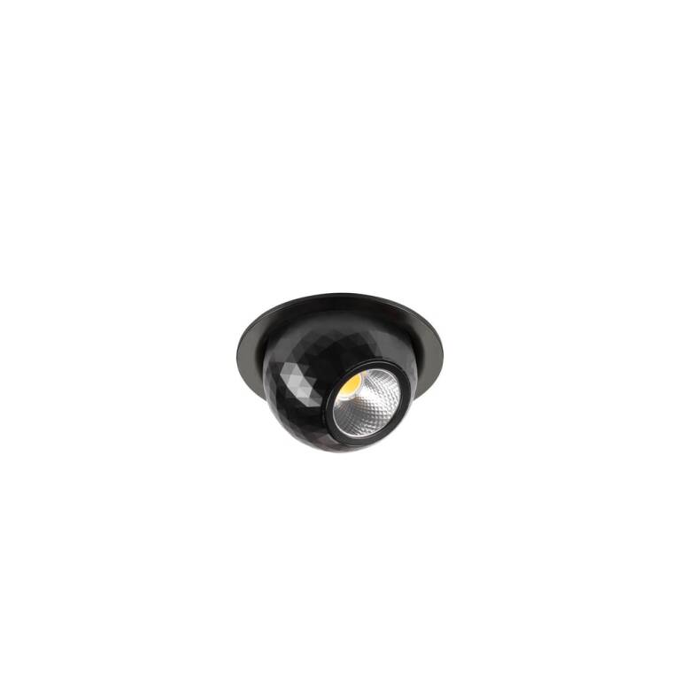 SLV DYSKO, DL, rund, PHASE, Deckeneinbauleuchte, 2700 K, 6,4 W, 36°, schwarz
