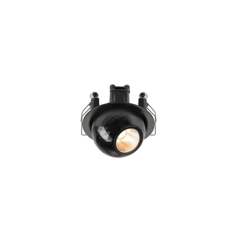 SLV DYSKO, DL, rund, PHASE, Deckeneinbauleuchte, 2700 K, 6,4 W, 36°, schwarz