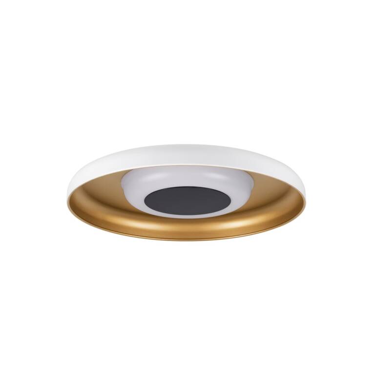SLV MOTUNA, CW, PHASE, Wand- und Deckenaufbauleuchte, rund, 2700 K, 10 W, 130°, weiß / goldfarben