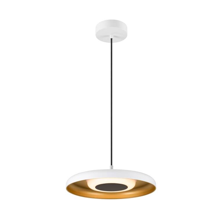 SLV MOTUNA, PD, PHASE, Pendelleuchte, 2700 K, 10 W, 130°, weiß / goldfarben