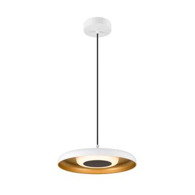 SLV MOTUNA, PD, PHASE, Pendelleuchte, 2700 K, 10 W, 130°, weiß / goldfarben