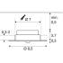 P-LIGHT, Deckeneinbauleuchte, rund, 6500K, 5 W, weiß