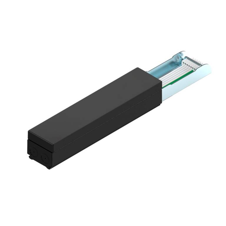 SLV EASYLIGHT FOB 300 7 25 BK, Feed out Box 300mm, 7 pole, 2,5mm2