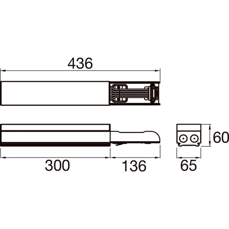 SLV EASYLIGHT FOB 300 7 25 BK, Feed out Box 300mm, 7 pole, 2,5mm2