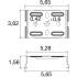 EASYLIGHT SCF M6 BK, Surface ceiling fix M6
