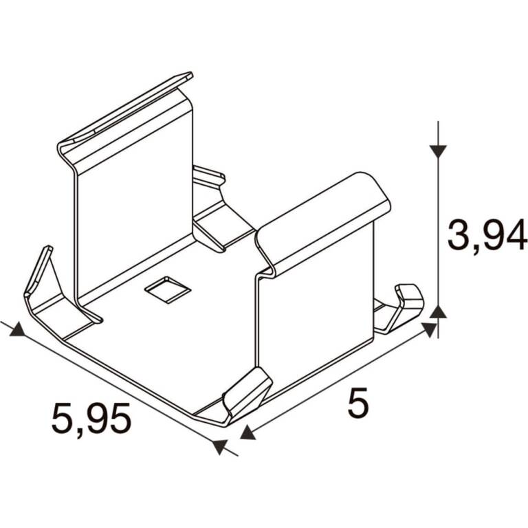 SLV RETRO, TRUNKING PC BLIND COVER MOUNTING CLIP