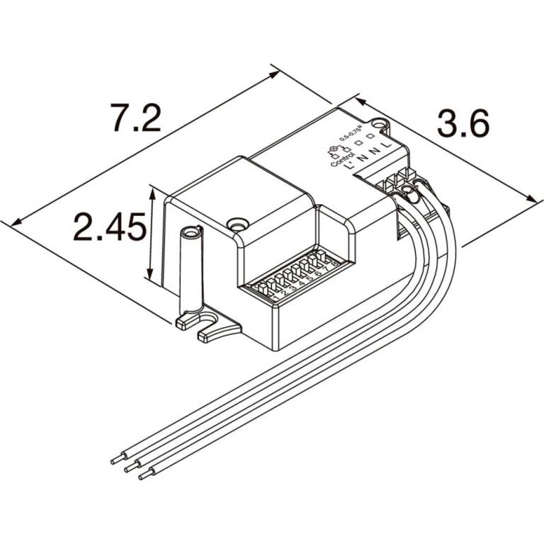 SLV BATTEN FLAT P Microwave sensor, on off, max 5m