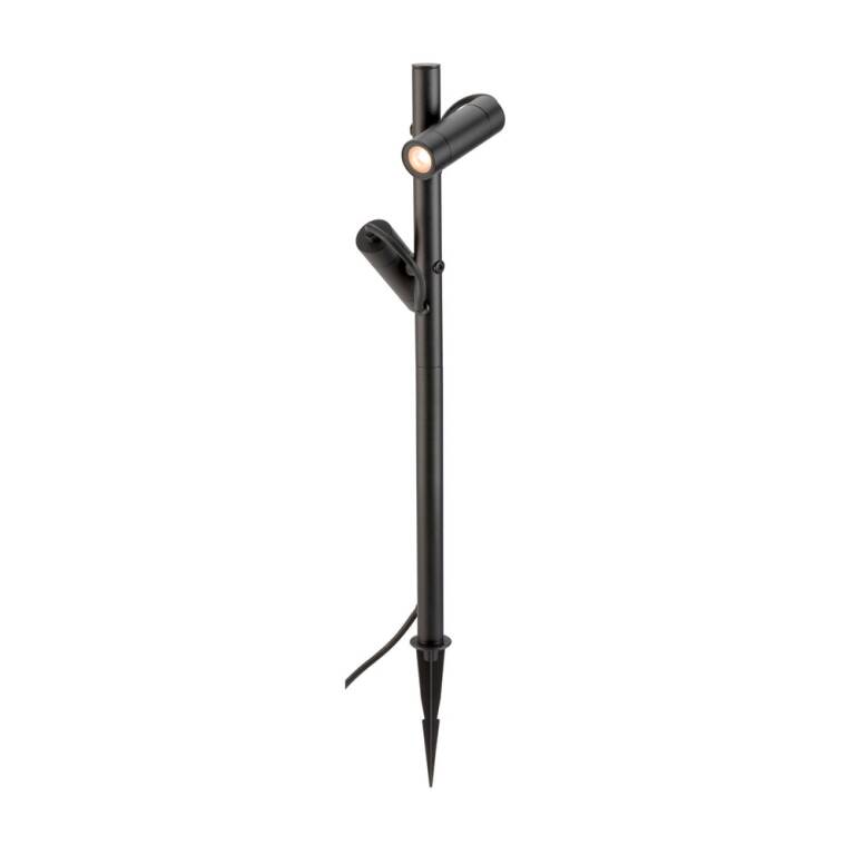 SLV HELIA SLIM Pole, double, LED Outdoor Stehleuchte, IP65, 2200 K, schwarz