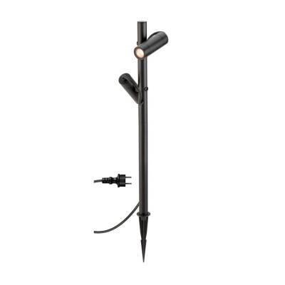 SLV HELIA SLIM Pole, double, LED Outdoor Stehleuchte, IP65, 2200 K, schwarz