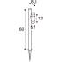 HELIA SLIM Pole, single, LED Outdoor Stehleuchte, IP65, 2200 K, schwarz