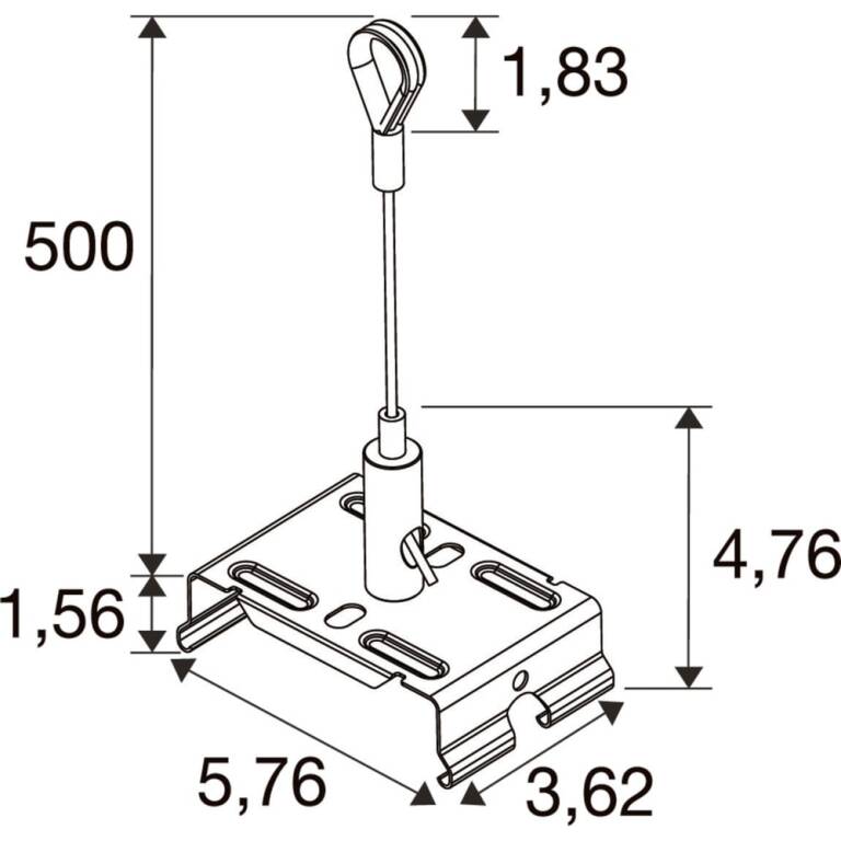 SLV EASYLIGHT, SCKL 3000 STEEL CABLE SUSPENSION KITS 3000MM WITH LOOP