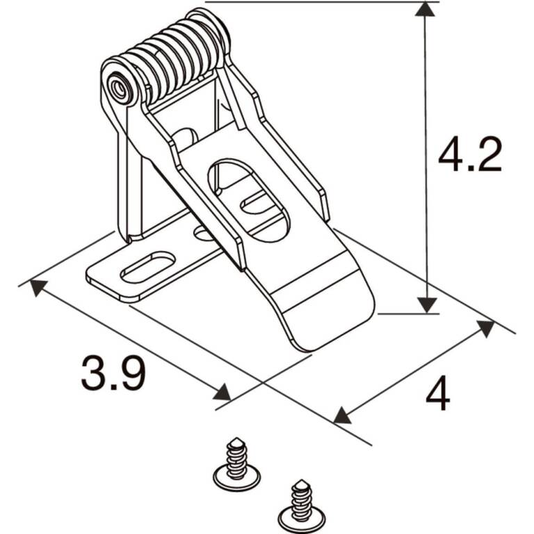 SLV PANEL P/PAVANNO, Mounting Criclips 4 pcs