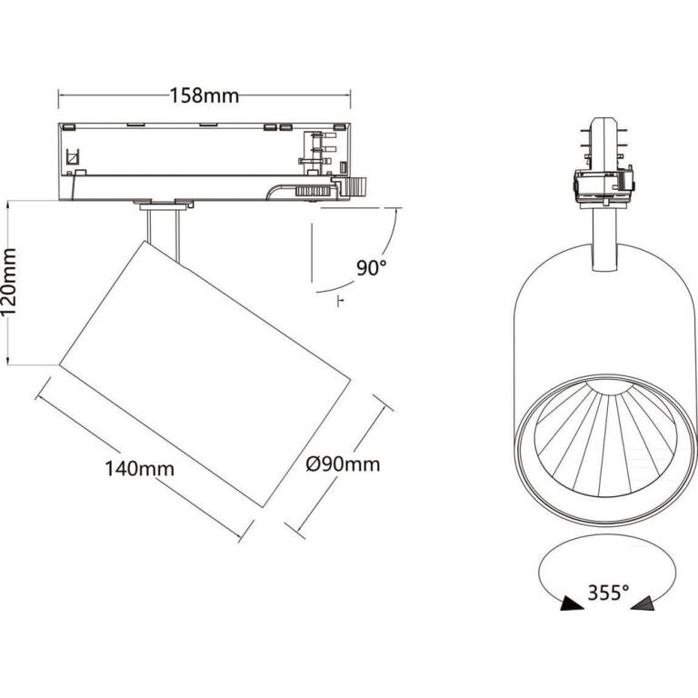 SLV TRACKSPOT P, 3PH. 62 927 WB ML WH