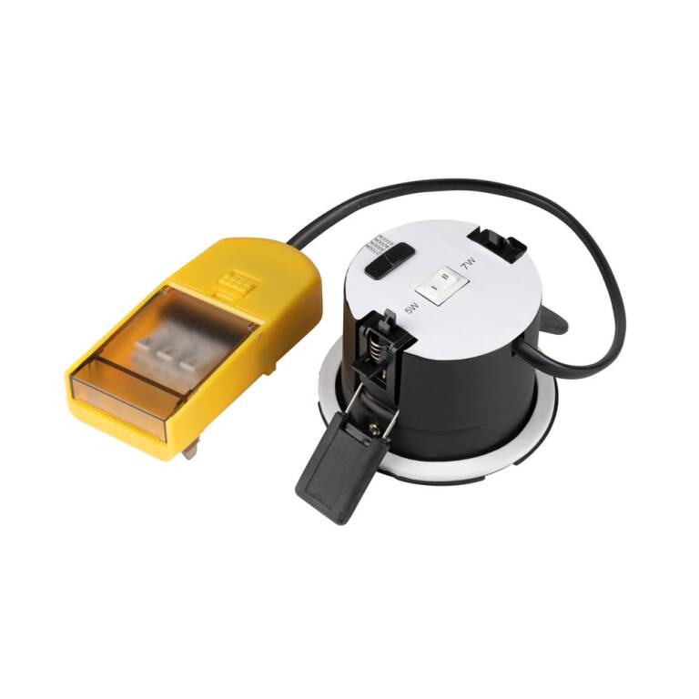 SLV UNIVERSAL DOWNLIGHT FIX, Einbauleuchte mit Abdeckung, PHASE, 2700/3000/4000/6500K, IP65, schwarz