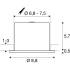 UNIVERSAL DOWNLIGHT FIX, Einbauleuchte mit Abdeckung, PHASE, 2700/3000/4000/6500K, IP65, schwarz