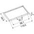 SURFACE MOUNTING FRAME, 1200/600 WH