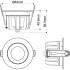 DOWNLIGHT P, 84 12 WM 830 60 ML DALI WH IP54
