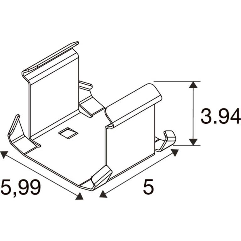 SLV RETRO, MOUNTING CLIP Q-STIN T5, Q-STIN T8, VLG T5, VLG T8
