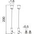 TUBULAR P, SUSPENSION KIT 2M 2PCS.