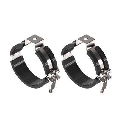 SLV TUBULAR P, SURFACE MOUNTING BRACKET/RUBBER 2PCS.
