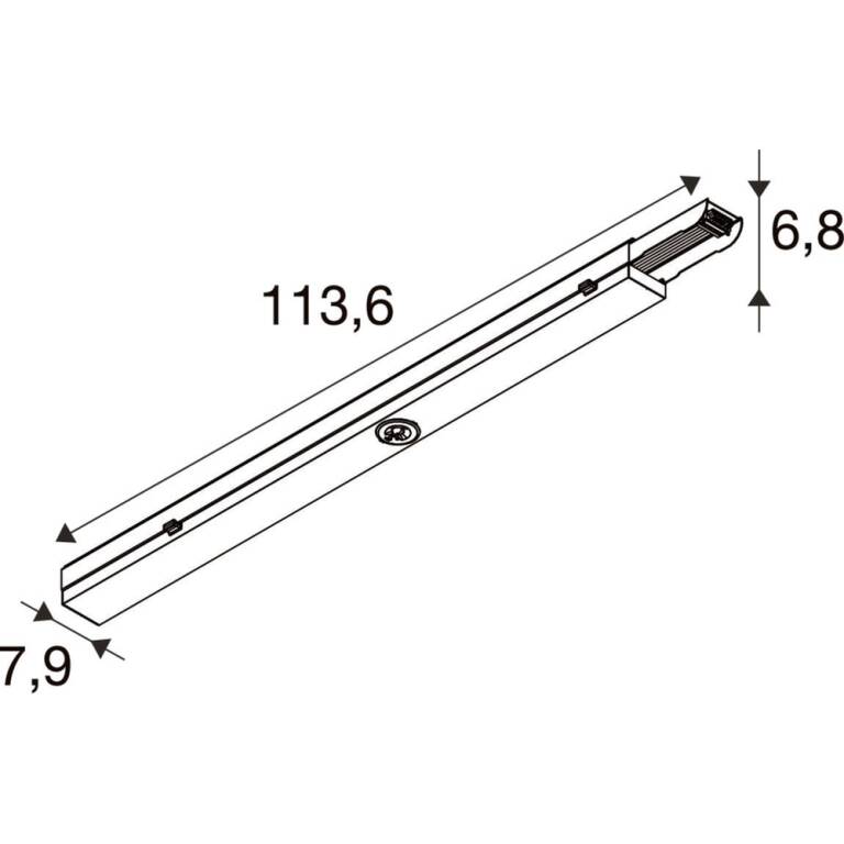 SLV EASYLIGHT 1000, 450 750 OVAL/ROUND EM 3H WH