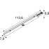 EASYLIGHT 1000, 450 750 OVAL/ROUND EM 3H BK DALI