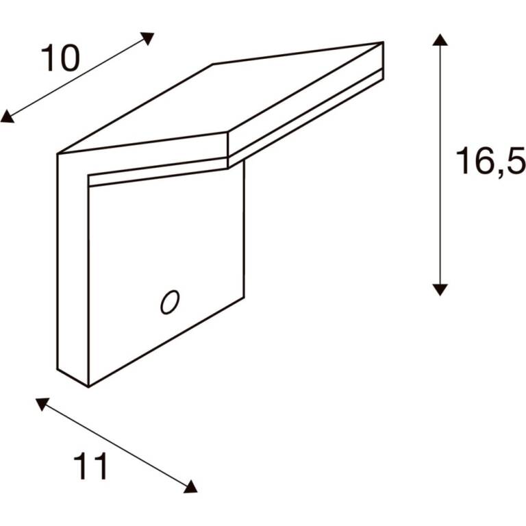 SLV ORDI, WL, SENSOR, Wandaufbauleuchte, 2700/3000 K, 6/8,5 W, IP54, anthrazit