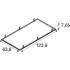 RECESSED MOUNTING FRAME, 1200/600 WH