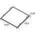 RECESSED MOUNTING FRAME, 600 BK