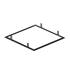 RECESSED MOUNTING FRAME, 625 BK