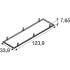 RECESSED MOUNTING FRAME, 1200/300 BK