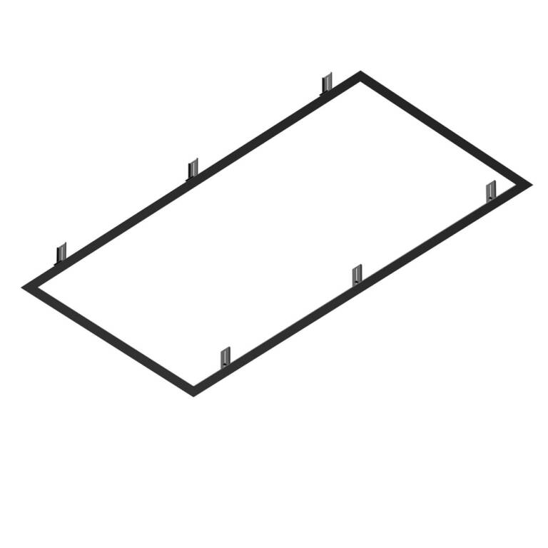 SLV RECESSED MOUNTING FRAME, 1200/600 BK