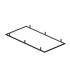 RECESSED MOUNTING FRAME, 1200/600 BK