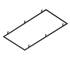 RECESSED MOUNTING FRAME, 1200/600 BK