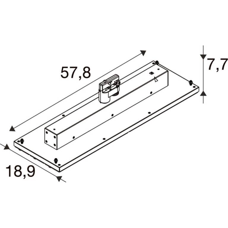 SLV TRACK PANEL, 3PH. 120 830/840 DWB ML WH