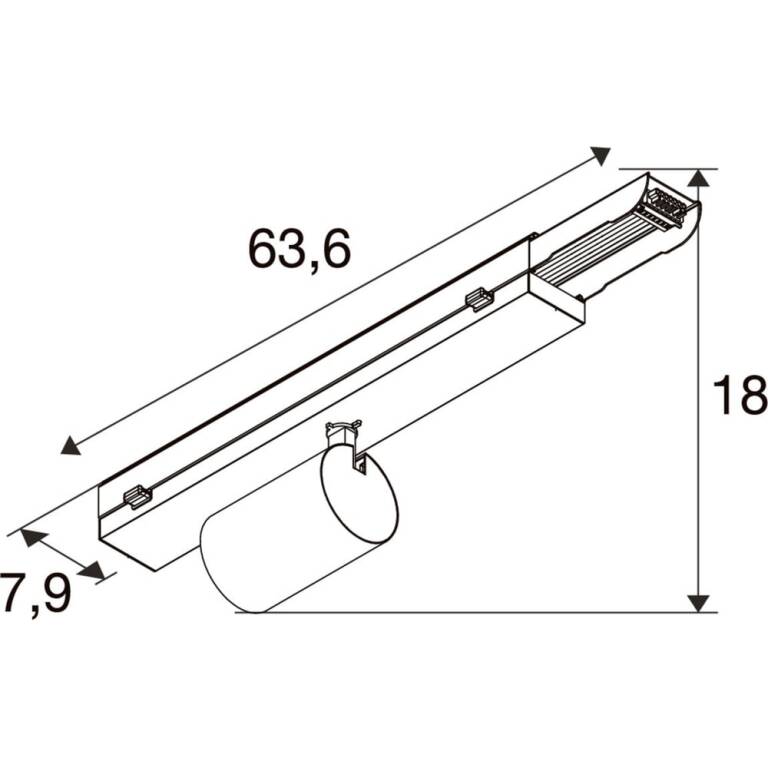 SLV EASYLIGHT SPOT, 500 440 930 WB WH ML DALI2