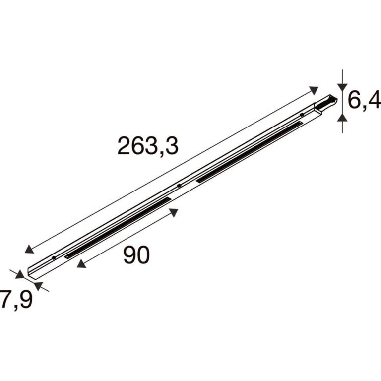 SLV EASYLIGHT, 2500 3PH TRACK BK DALI